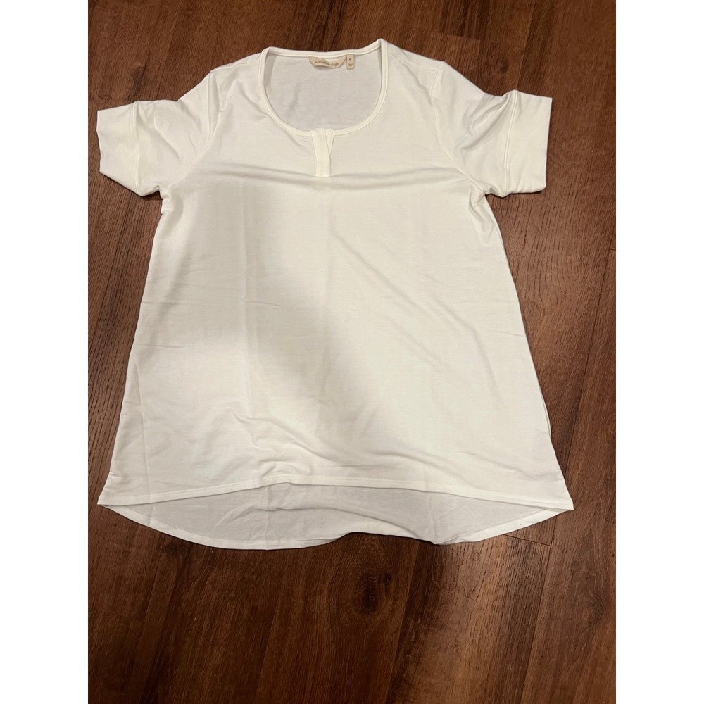 Soft Surroundings XL NWOT Women's White Short Sleeve T-Shirt